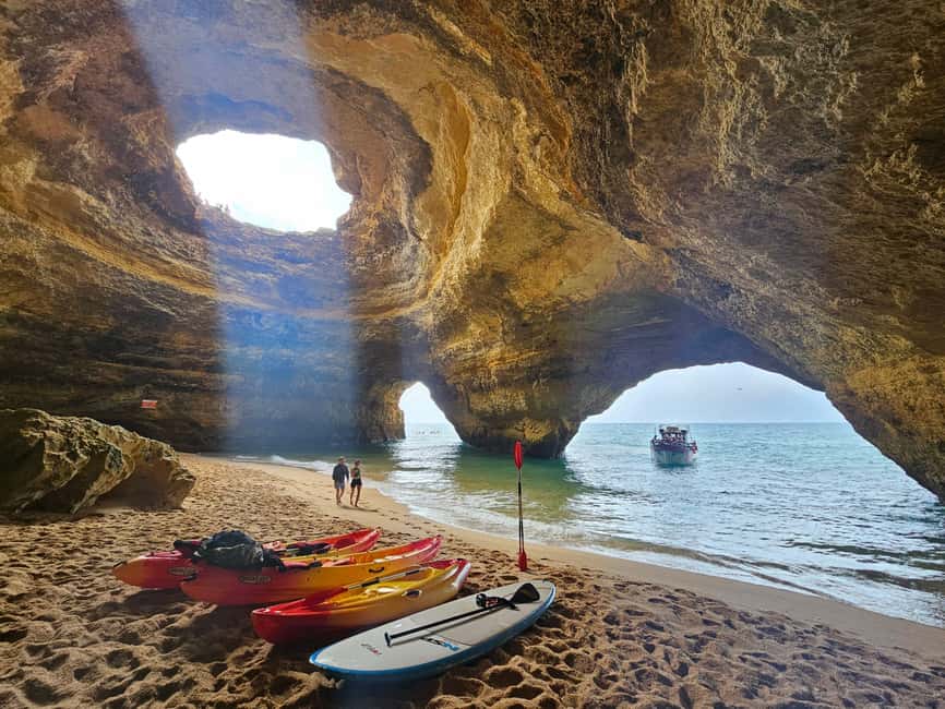 Benagil: 1:30Hour Kayak Rental with Private Parking - Paddling toward Marinha’s Arches