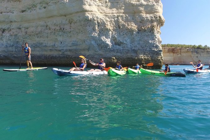 Benagil Area Kayak - Paddling through the smaller caves