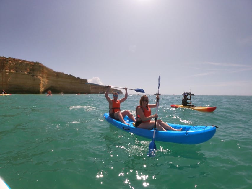 Benagil Beach: Secrets of the Sea Benagil Caves Kayaking - Along the cliffs to the Benagil sea cave
