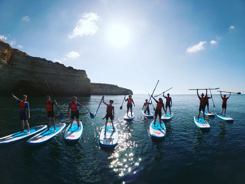 Benagil: Benagil Cave Stand Up PaddleBoard Tour at Sunrise - The first paddle from Benagil Beach
