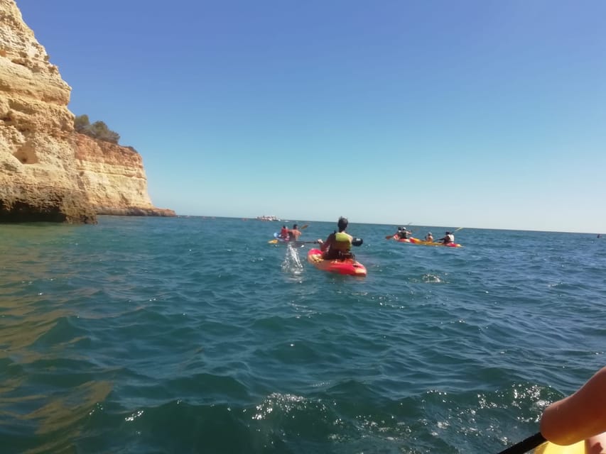 Benagil: Cave and Sea Caves Guided Kayak Tour - Marinha Beach and the 20-minute break
