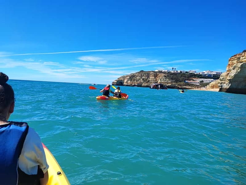 Benagil Cave: Guided Kayak Tour with Caves and Cliffs - Four or more caves beyond the famous one