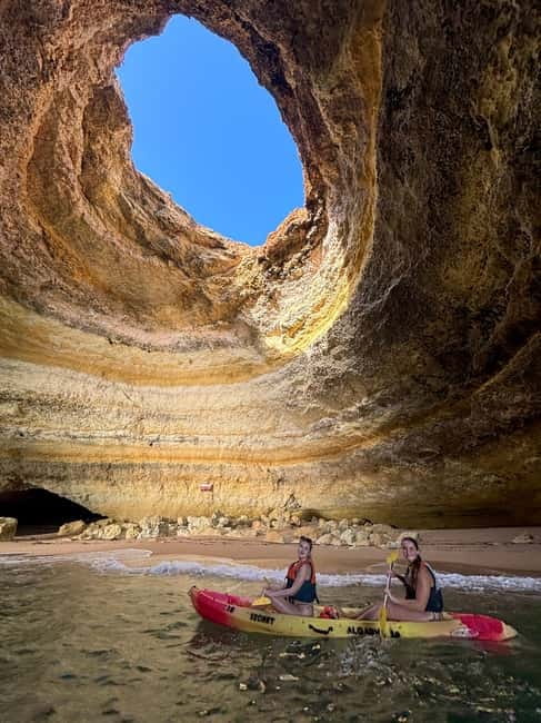 Benagil Cave - Kayak Guided tour - Paddling through coves and narrow sea tunnels