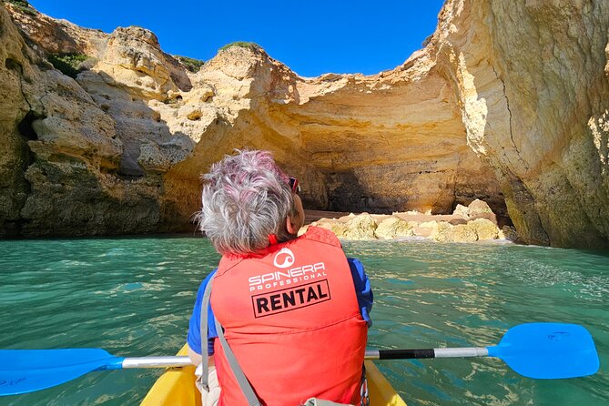 Benagil: Caves, Beaches, and Secret Spots Guided Kayak Tour - Praia da Marinha and the natural arch