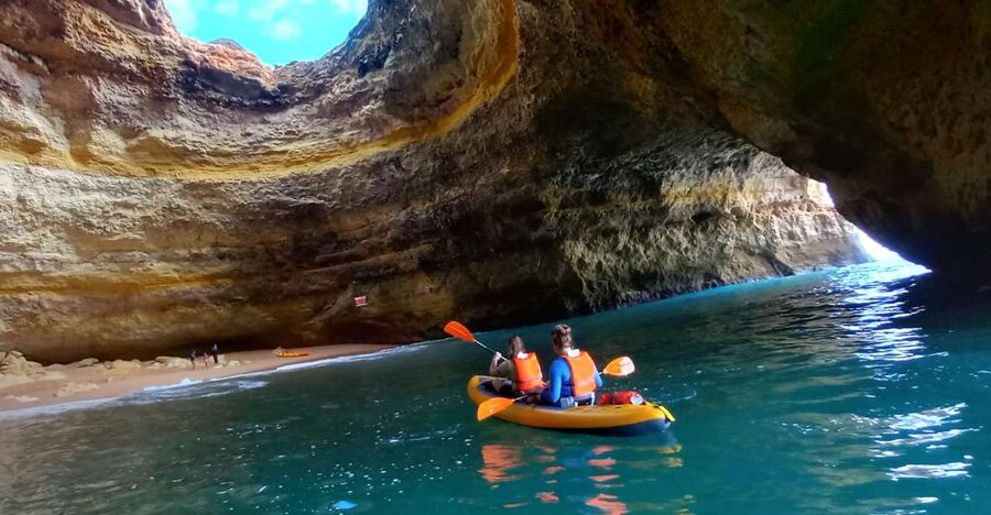 Benagil Caves: small group Kayaking Tour with a Local Guide - Meeting Near Benagil Beach, Not on the Sand