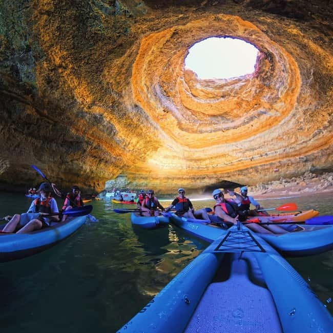 Benagil: Guided Kayak Tour inside caves and Praia da Marinha - Why kayaking makes Benagil Cave special