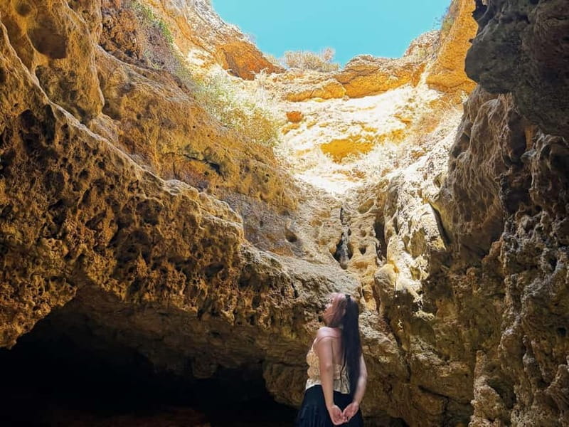 Benagil: Guided Sunrise Kayak Tour with Licensed Guide - Captain’s Cave and the quieter coastline