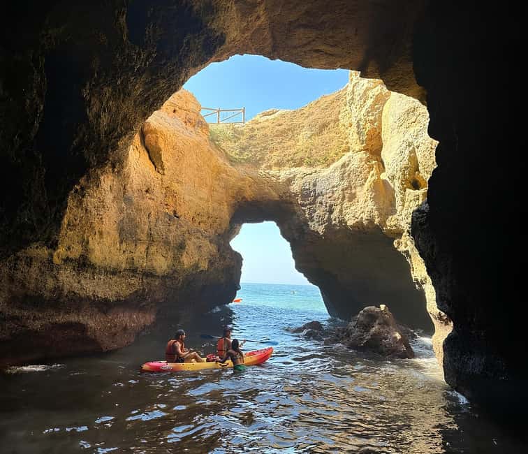Benagil: Kayak Tour to Benagil Caves – Small Group - Smaller Caves and Coastal Rock Formations