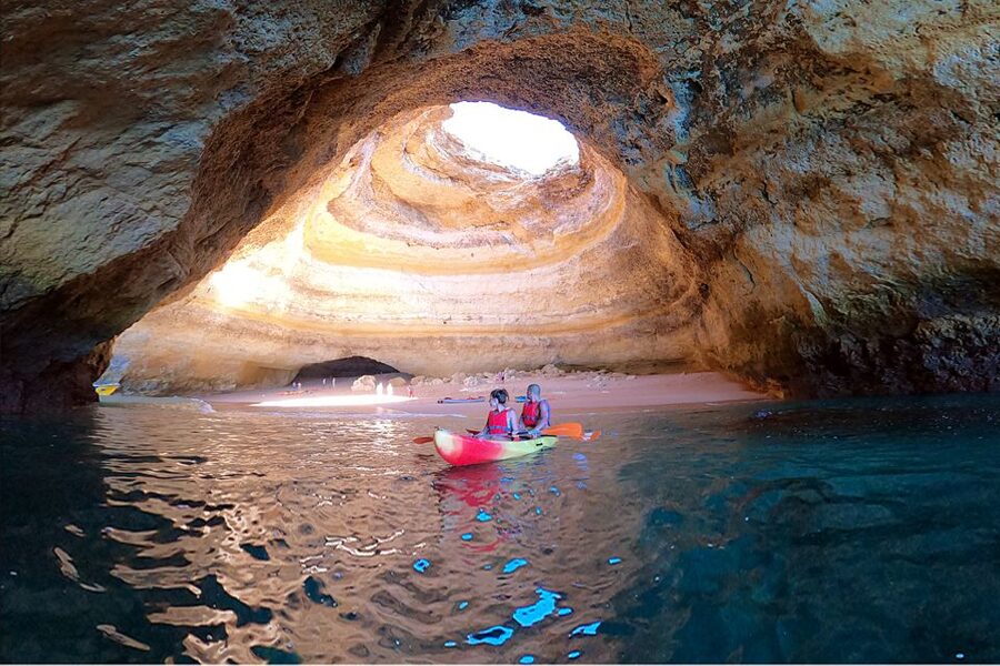 Benagil: Kayaking Adventure in Benagil Caves & Marinha Beach - Starting at Benagil Beach