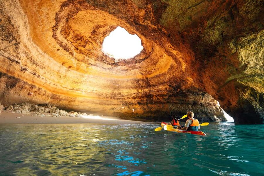 Benagil: Kayaking Tour to the Benagil Cave (Free Shower) - Inside the famous Benagil Sea Cave
