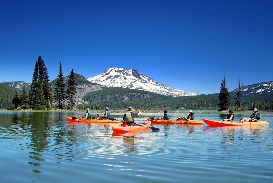 Bend: Guided Kayak Tour on the Cascade Lakes - Two hours among coves, caves, and wetlands