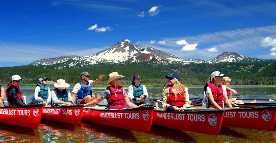 Bend: Half-Day Brews & Views Canoe Tour on the Cascade Lakes - Meeting in Bend and getting ready
