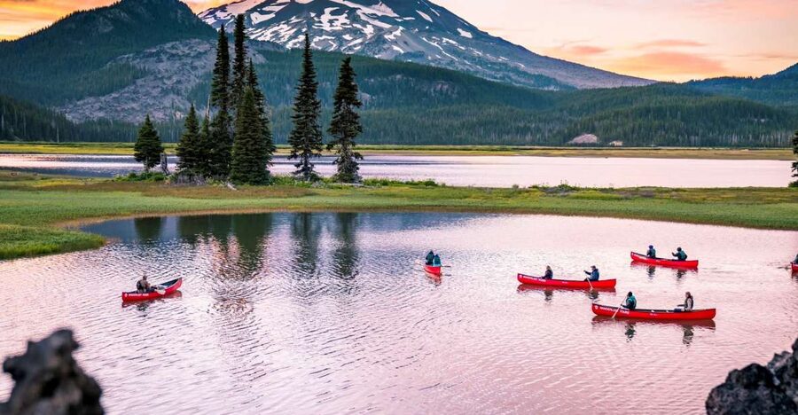 Bend: Moonlight and Starlight Canoe Tour - Two hours on the lake after sunset
