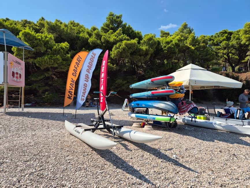 Bol: Zlatni Rat Beach Stand Up Paddle Board Rental - Seeing Zlatni Rat from the water
