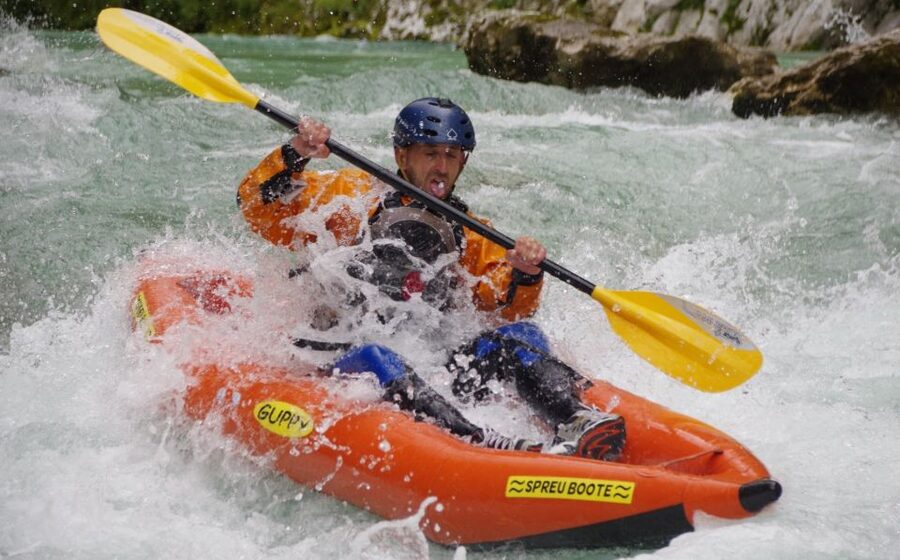 Bovec: Half-Day Kayaking Trip Down the Soča - An easier first section for learning the river