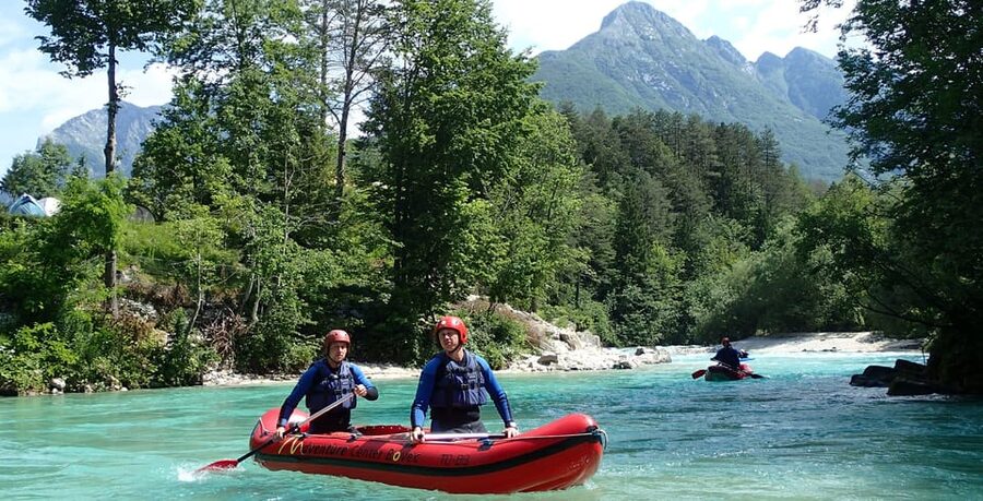 Bovec: Whitewater Canoeing on the Soča River - The safety talk and the first strokes