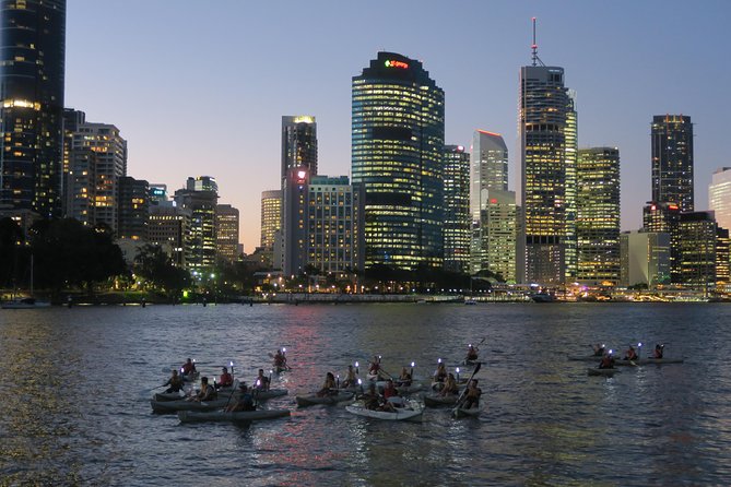 Brisbane City Twilight Kayak - Passing under the Story Bridge