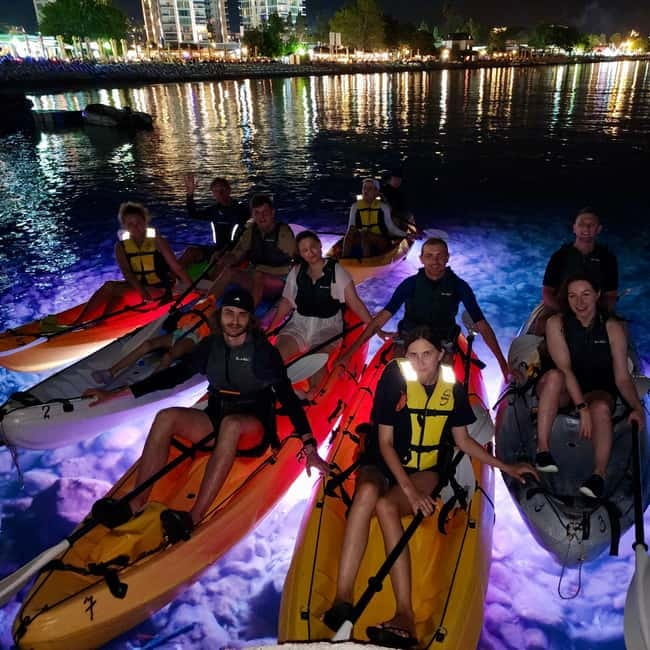 Budva: Night Lights Kayaking Tour - The final view of Budva Old Town