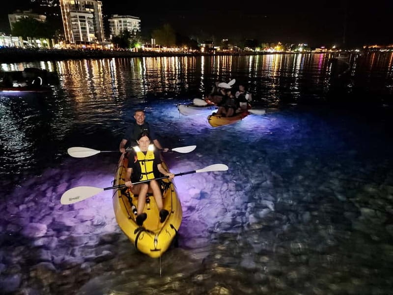 Budva: Night Lights Kayaking Tour - Starting at Watersport Center Yamaha