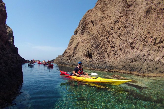 Cabo de Gata Active. Guided kayak and snorkel route through coves of the Natural Park - The boats, safety briefing, and physical effort