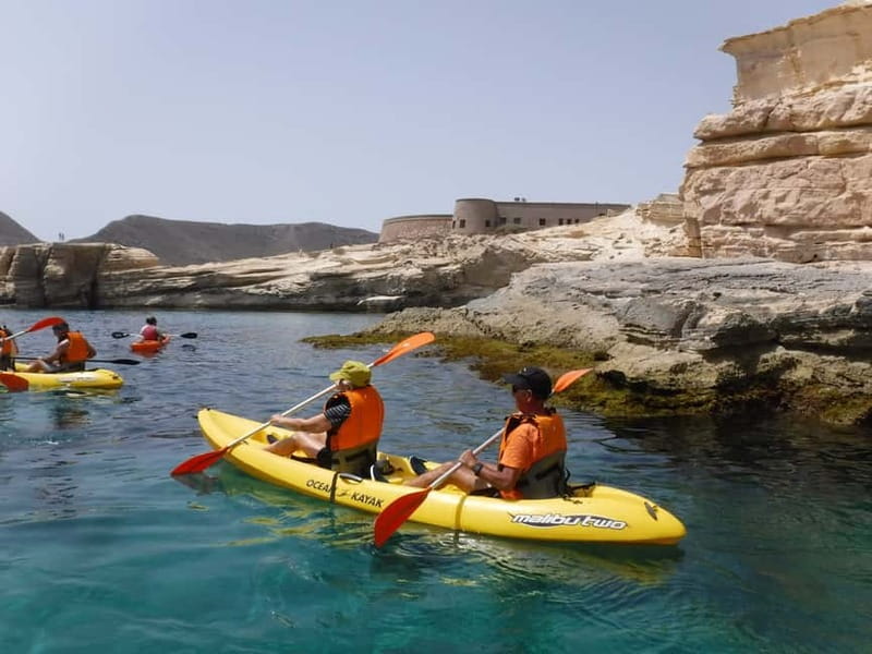 Cabo de Gata: Kayak and Snorkel Tour in the Natural Park - Two hours along cliffs, coves, and rock formations