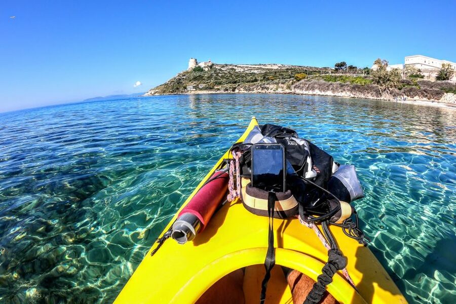Cagliari: Exclusive small group Kayak tour at Devil"s Saddle - Seeing Devil’s Saddle from the water