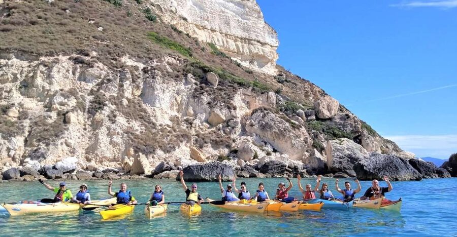 Cagliari: Guided Kayak Excursion in the Gulf of Cagliari - Grotta dei Colombi and Cala Fighera