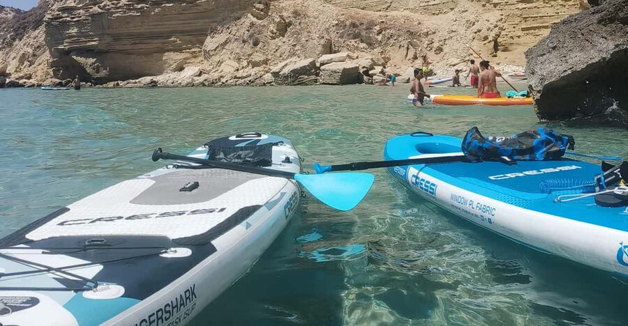 Cagliari Sella Diavolo: 2/3 seats kayak/paddle without guide - Getting started at the agreed delivery point