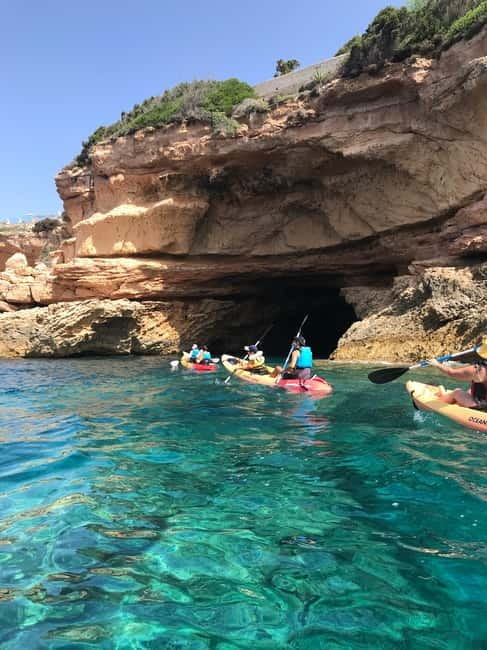 Cala Codolar: Sea & Caves Kayaking Tour with Snorkeling - Getting started with the kayak