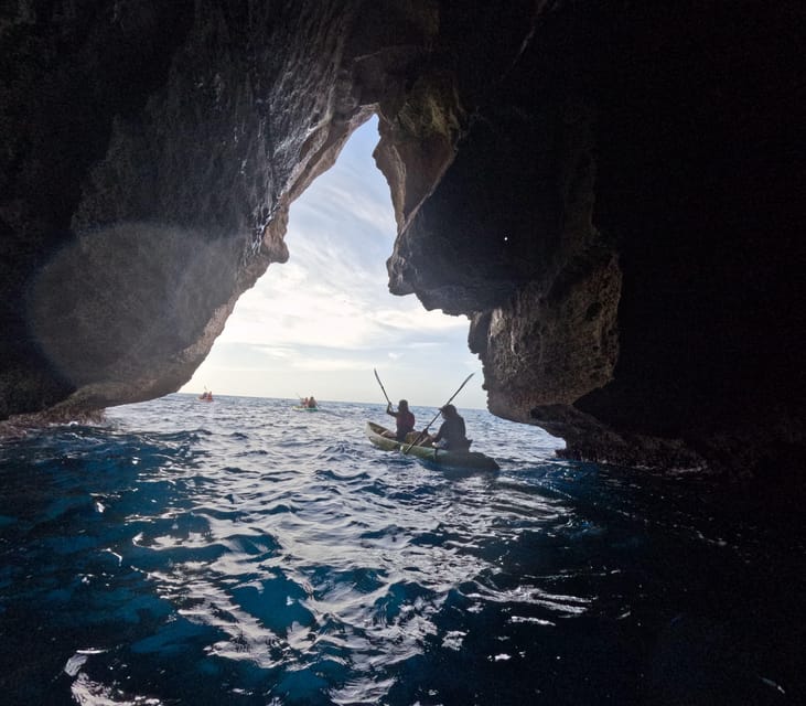 Cala en Porter: Menorca Caves Kayaking Tour & GoPro Photos - Inside Menorca’s sea caves