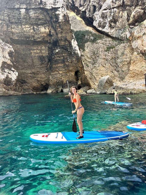 Cala Tango: Marine Reserve Cave & Snorkel Paddle Board Tour - Meeting the Siesta Advisor team on Javea beach