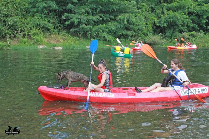 Canoeing down the Sella River - Expect splashes, not a dry ride