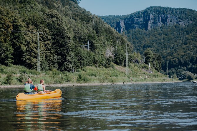 Canoeing on the Elbe river + Bike rental from Děčín to Bad Schandau - Paddling from Děčín into the Elbe canyon