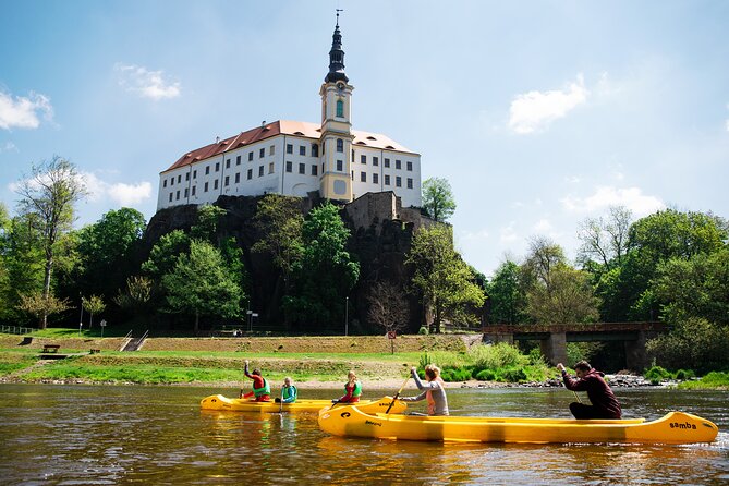 Canoeing on the Elbe river from Děčín to Bad Schandau - Getting back to Děčín