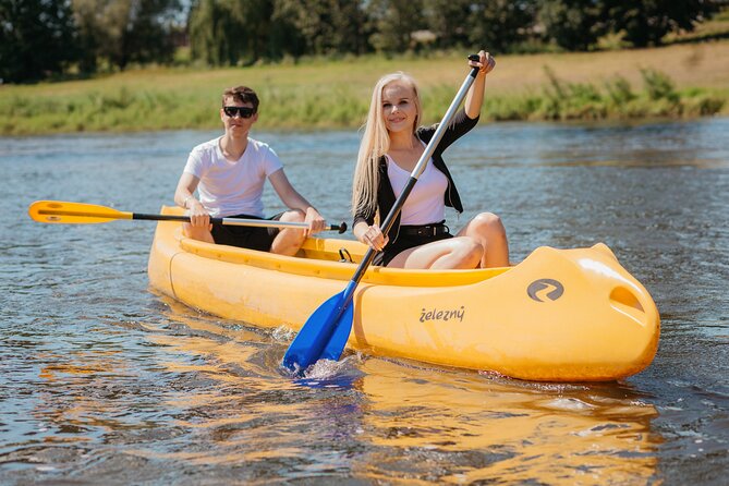 Canoeing on the Elbe river from Děčín to Bad Schandau - Děčín Chateau and Shepherd’s Wall