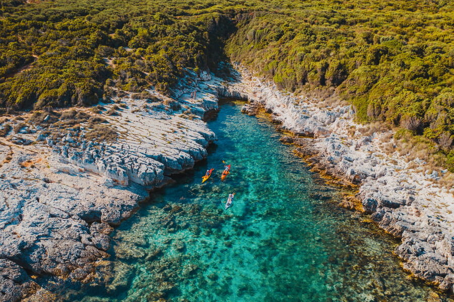 Cape Kamenjak: Cave and Safari Experience by Kayak - Cape Kamenjak from a kayak