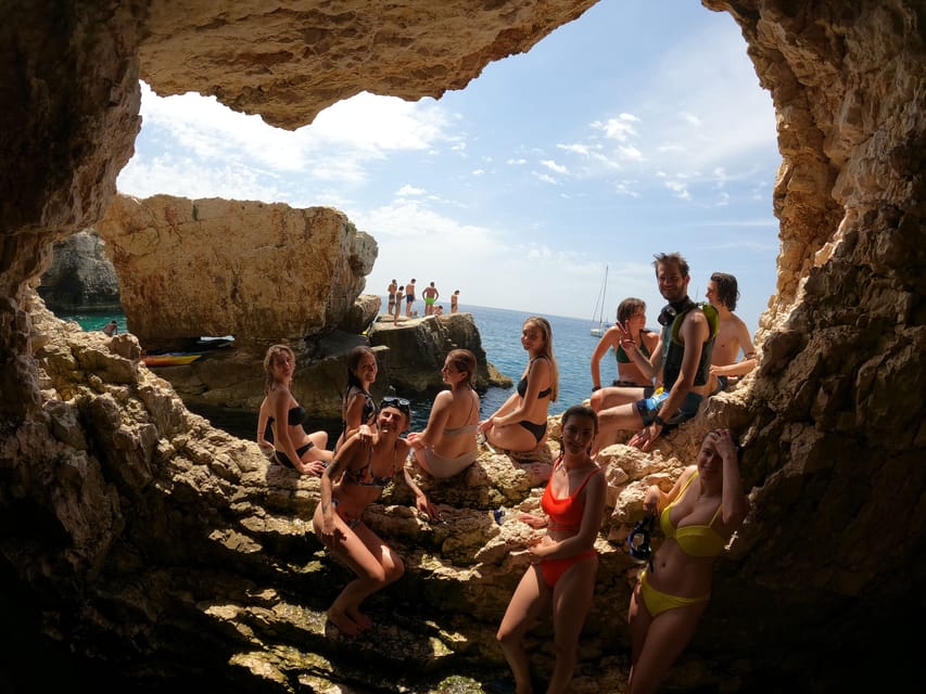 Cape Kamenjak: Kayak Tour with Cave Experience - Snorkeling in a natural pool