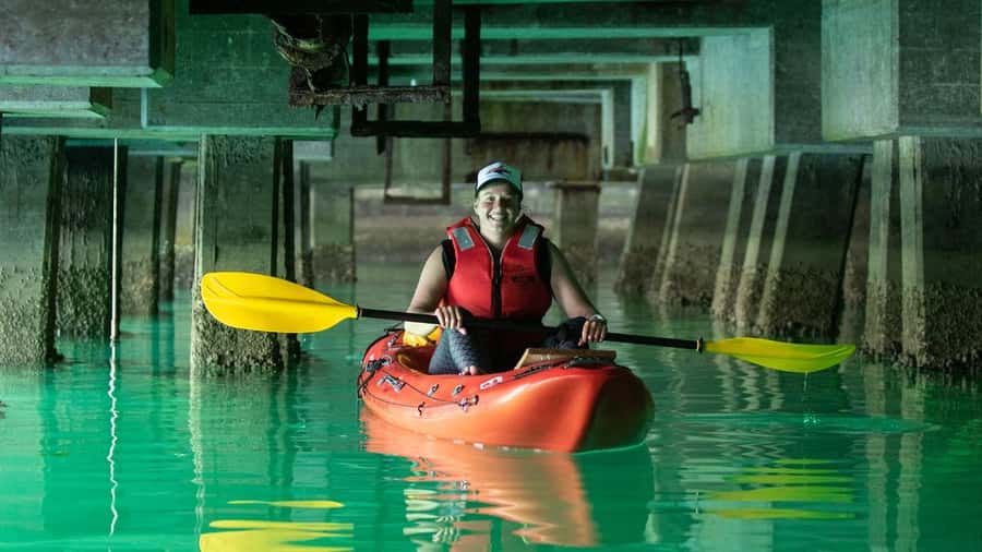 Cape Town: Guided Kayak Tour - The Green Room beneath Hout Bay’s jetties