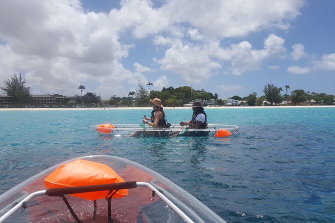 Carlisle Bay Clear Kayak Shipwreck Tour - Calm water is your best friend