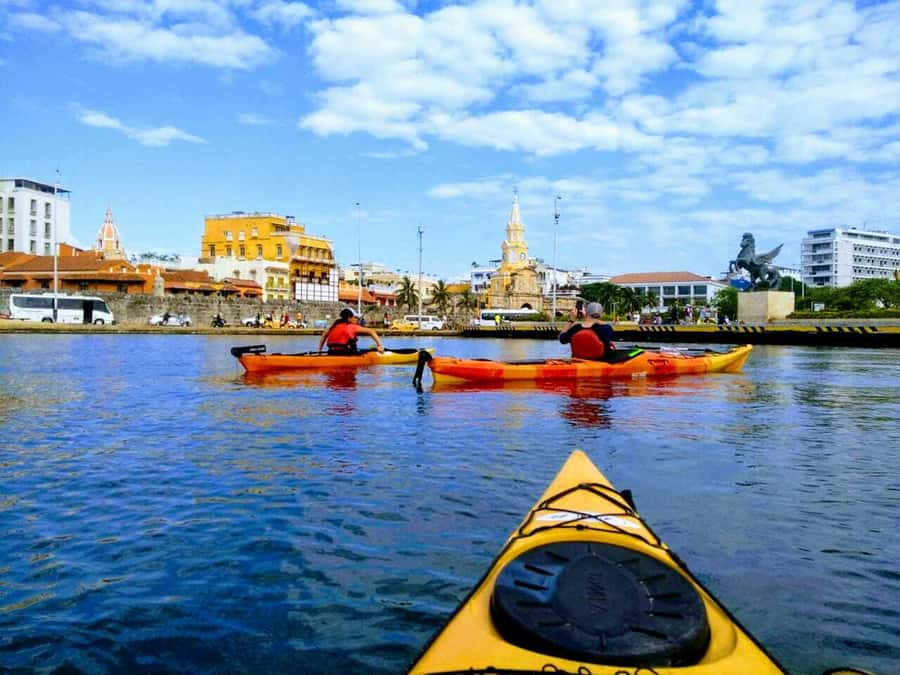 Cartagena: Walled City Kayak Tour - A different view of Cartagena from the water