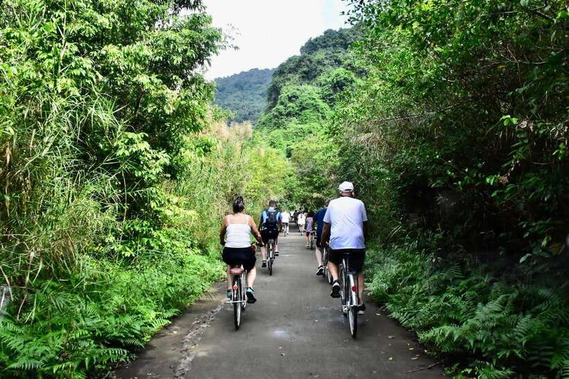 Cat Ba: Full- day trip with biking, kayaking, meal, tickets - Fish massage and local life