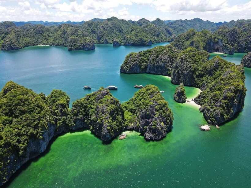 Cat Ba Island: Lan Ha Bay Bioluminescence Plankton Kayaking - Monkey Island beach before sunset