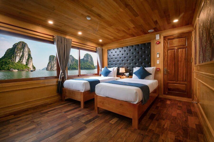 Cat Ba: Lan Ha Bay cruises- biking,kayaking, longest of 2d1n - Sunset, cooking, dinner, and squid fishing