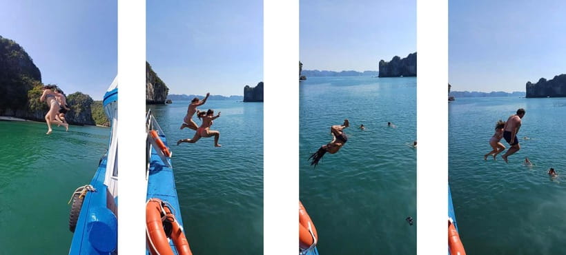 CAT BA: LAN HA & HALONG BAY – KAYAK, BIKE, LUNCH, SNORKEL - From Cat Ba Town to Beo Harbour
