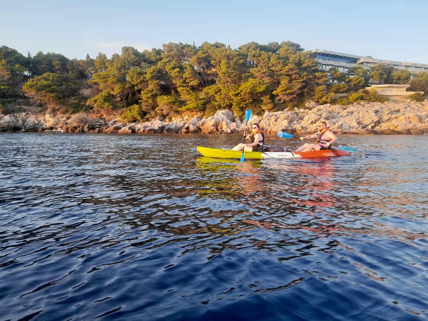 Cavtat: 'Pomalo' Sunset Guided Sea Kayaking Tour - Paddling along Cavtat’s clear Adriatic coast