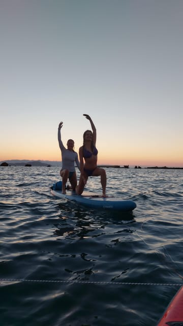 Chania: Morning or Sunset Stand-up Paddleboard Pilates - Who will enjoy this most