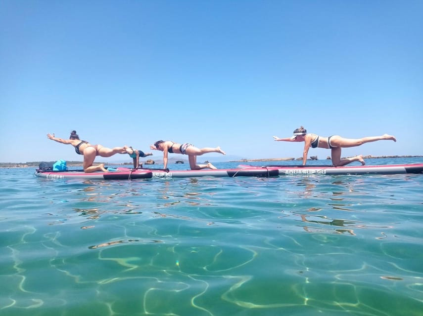 Chania: Morning or Sunset Stand-up Paddleboard Pilates - What the one-hour class involves
