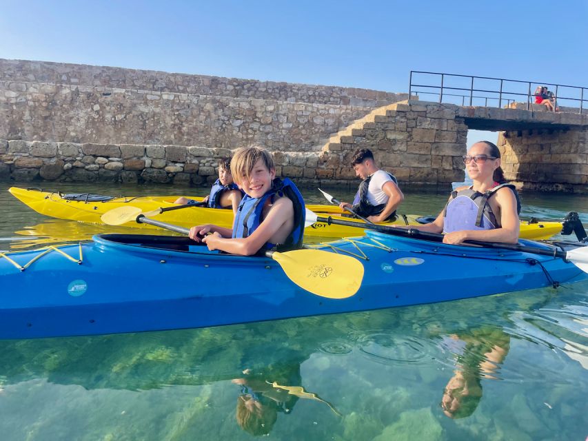 Chania: Morning Sea Kayak Tour Along the Coastline - Meeting below Blue Restaurant