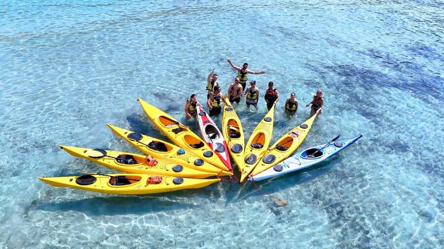 Chia: kayak tour to Tuerredda with snorkeling - Paddling past cliffs and Ferraglione’s islands