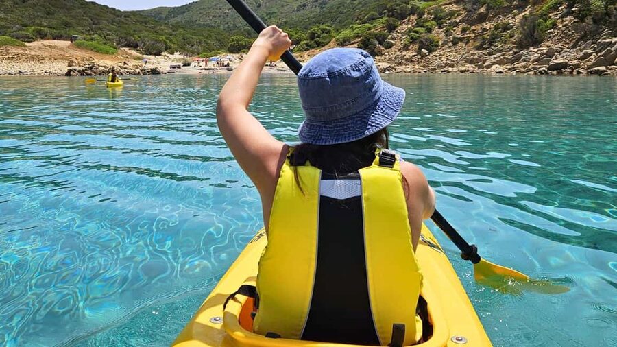 Chia: kayak tour to Tuerredda with snorkeling - Tuerredda Island and the secluded cove